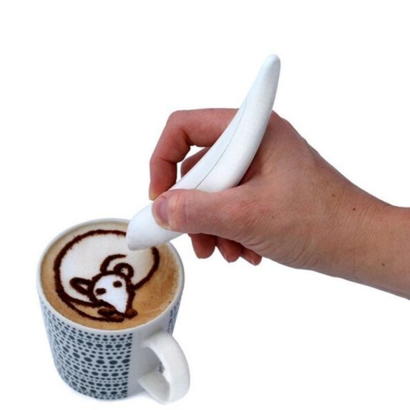 New Electric Latte Art Pen For Coffee Cake Pen For Spice Cake Decorating Pen Coffee Carving