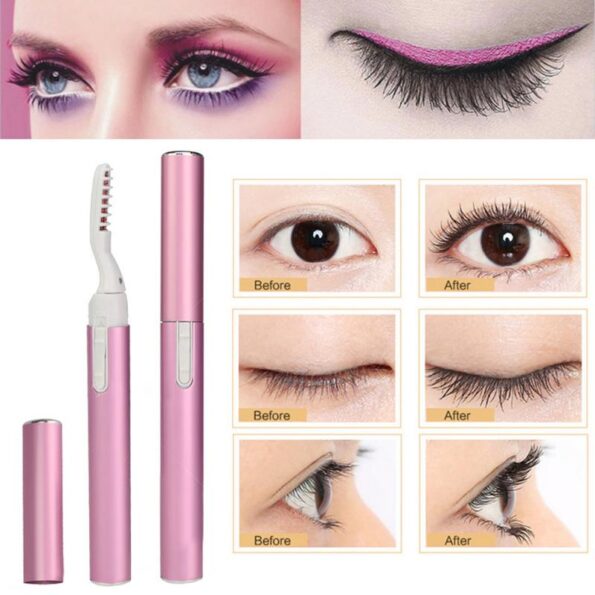 Electric Eyelash Curler Long lasting Curling Natural Eyelashes Beauty Makeup Curling Set Portable Pen Heating Eyelash 1