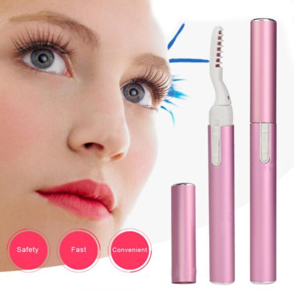 Electric Eyelash Curler Long lasting Curling Natural Eyelashes Beauty Makeup Curling Set Portable Pen Heating Eyelash