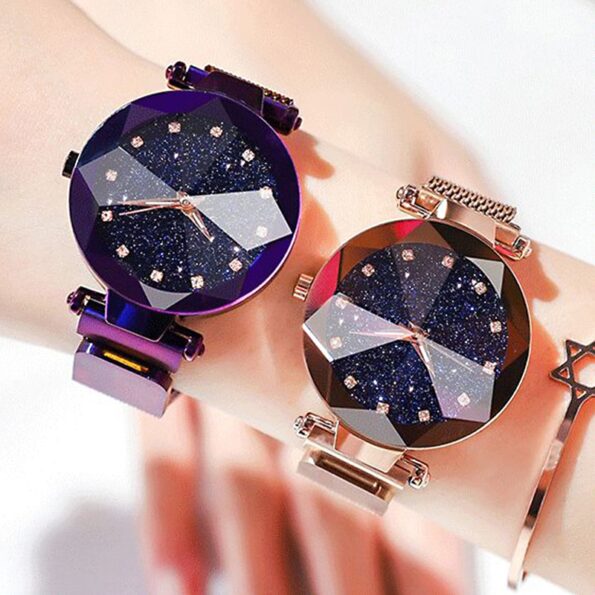 Ladies Magnetic Starry Sky Clock Luxury Women Watches Fashion Diamond Female Quartz Wristwatches Relogio Feminino Zegarek 10