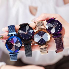 Ladies Magnetic Starry Sky Clock Luxury Women Watches Fashion Diamond Female Quartz Wristwatches Relogio Feminino Zegarek 10