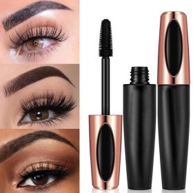 4D Silk Black Fiber Lashes Eyelash Mascara Quick Dry Waterproof Lengthening Eyelash Extension maquiagem