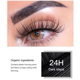 4D Silk Black Fiber Lashes Eyelash Mascara Quick Dry Waterproof Lengthening Eyelash Extension maquiagem