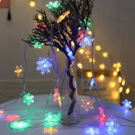 Snowflakes Light Ornament Merry Christmas Decoration for Home Christma Tree Light Navidad Xmas Gift New Year