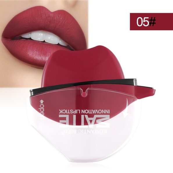 HOT SELL Moisturizeing Lips Balm Temperature Change Color Nude Matte Lipstick Cosmetics Creative modelling Sexy PINK 4