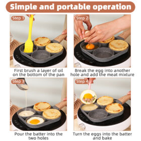 2-4-Hole-Frying-Pot-Pan-Thickened-Omelet-Pan-Non-stick-Egg-Pancake-Steak-Pan-Cooking